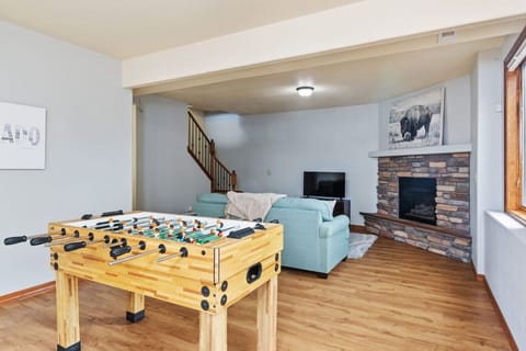 Lower level living area