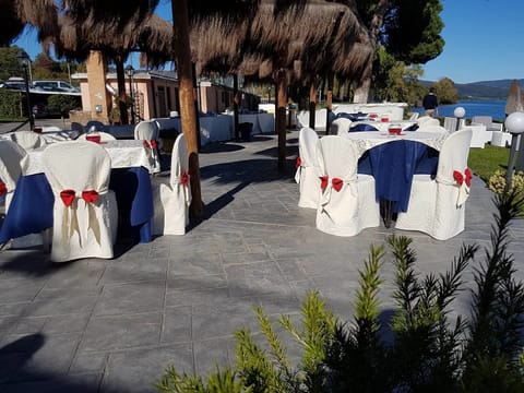 Outdoor wedding area