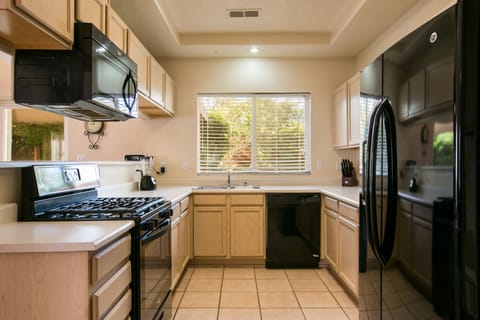 Chef's kitchen with fee New Mexico gourmet Pinon Coffee and drip coffee maker