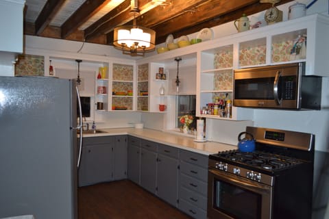 Well equipped galley kitchen