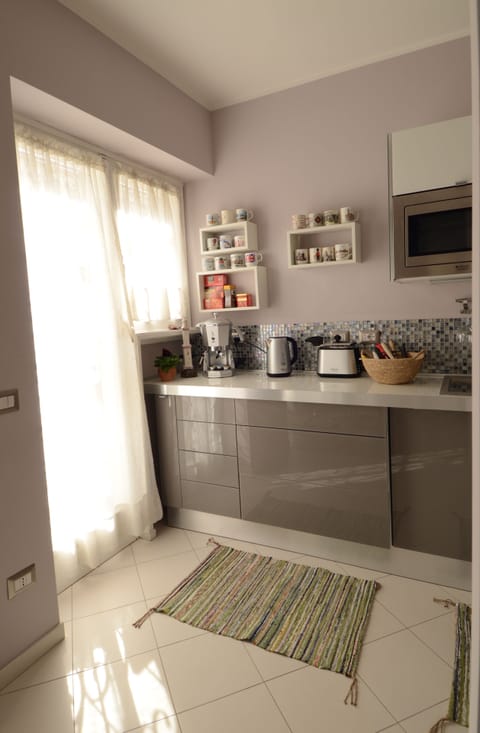 kitchen and window to balcony