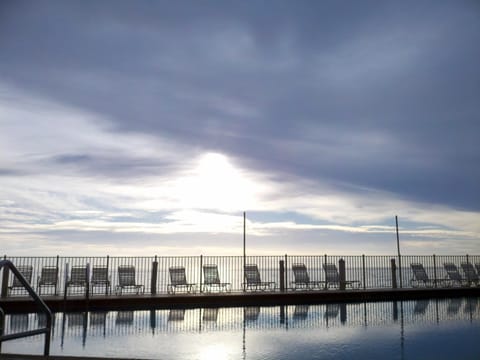 Poolside spectacular! and YES, that's the Gulf directly behind the pool deck