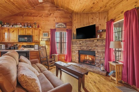 Living Room with Gas Log Fireplace