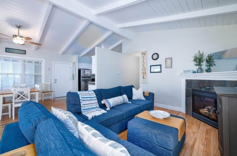 Living room and dining area