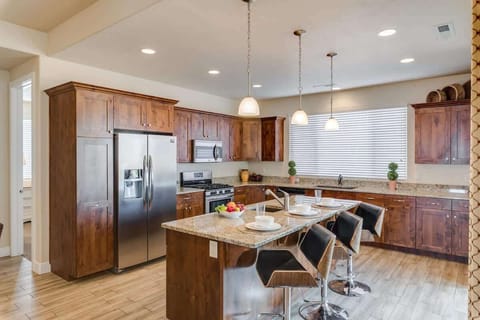 Beautiful open concept kitchen with bar