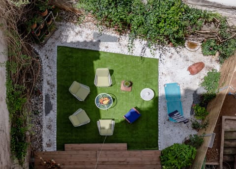 Panoramic view of the garden