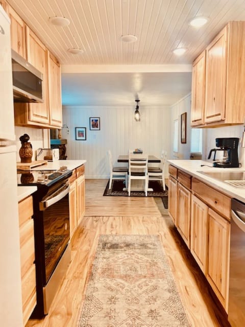 View of dining area from kitchen.