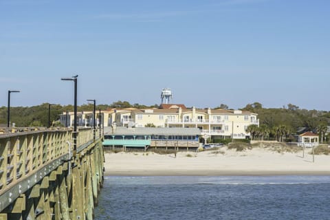 Oak Island Pier Overlooking Yaupon Dunes Condo