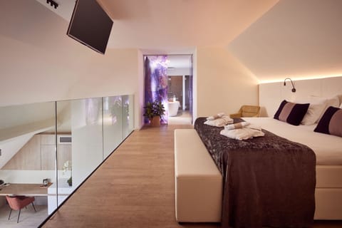 Duplex, Sauna | Premium bedding, free minibar, individually decorated, desk