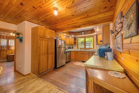 You will find the kitchen large and fully stocked with everything you need.