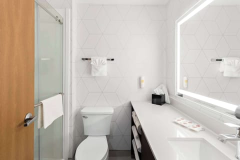 Free toiletries, hair dryer, towels, soap