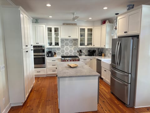 Newly remodeled kitchen with upscale appliances, wine fridge and air fryer