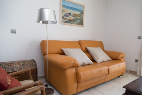 Luxury Apartment, 2 Bedrooms, Terrace | Living room | Flat-screen TV