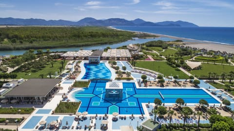 Indoor pool, 11 outdoor pools, open 8:00 AM to 6:00 PM, free cabanas
