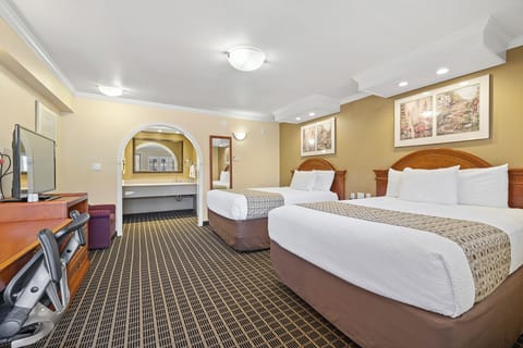 Standard Double Room, 2 Double Beds | In-room safe, desk, iron/ironing board, free WiFi