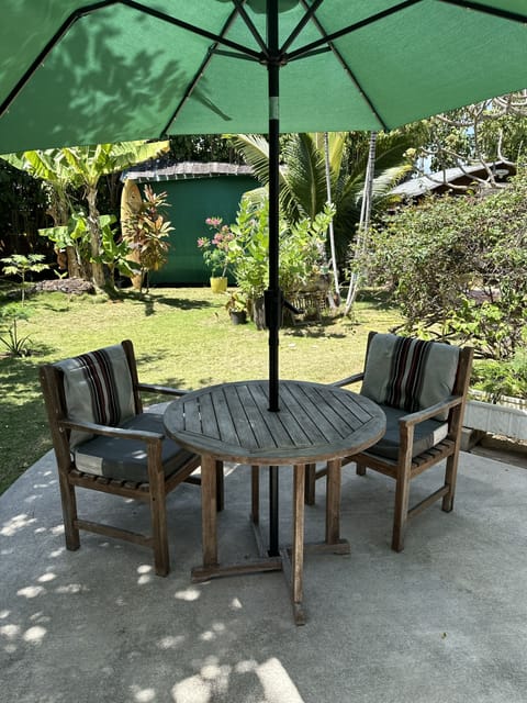 Private outdoor patio 