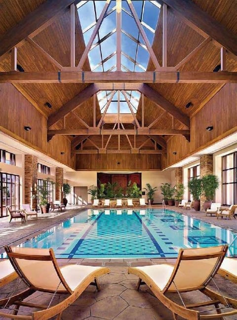 Indoor pool, open 7:00 AM to 7:00 PM, sun loungers