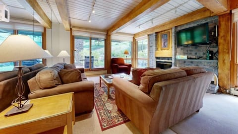 Living Room With Slopeside Access