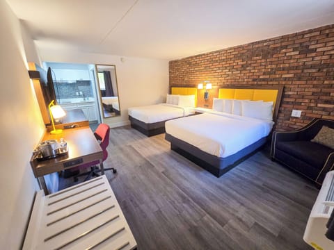 Suite, Two Queen Beds | Premium bedding, down comforters, blackout drapes, free WiFi
