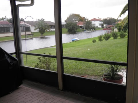 view of canal from Lanai