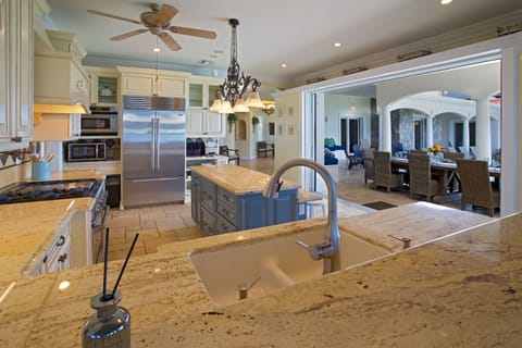 Kitchen and outdoor table