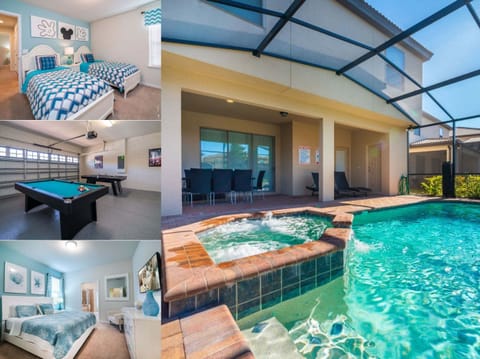 Vacation rental near Disney managed by Orlando rent a villa with a screened in private pool and spa
