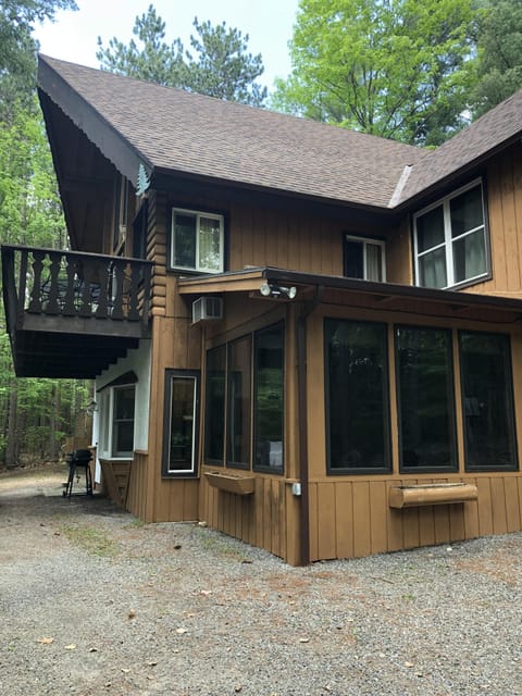 The Main Chalet side of property 