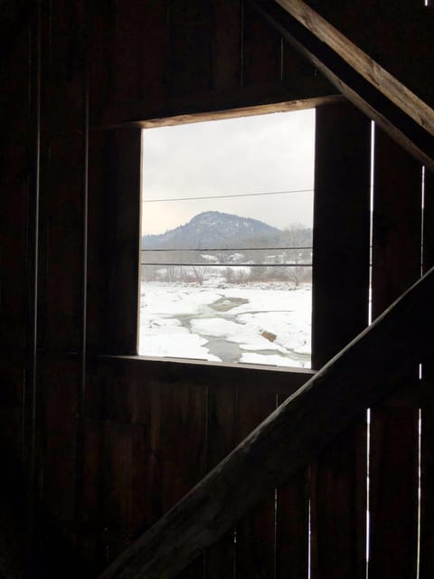 One of the gorgeous views from the Jay covered bridge
