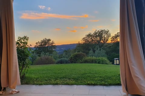 Sunset from the porticato