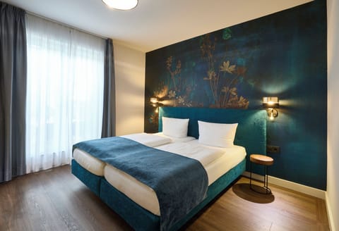 Desk, blackout drapes, soundproofing, iron/ironing board