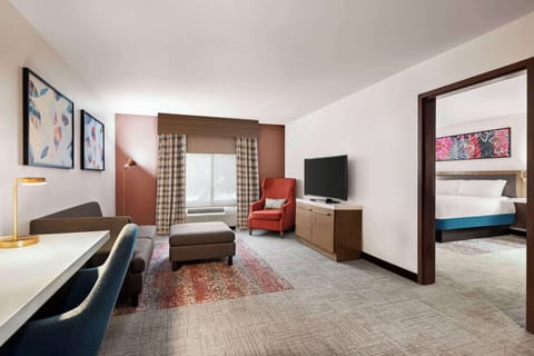 32-inch flat-screen TV with cable channels, TV