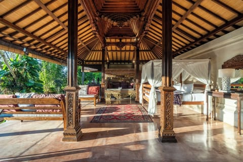 The unique Joglo Suite with en-suite bathroom.