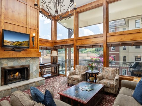 Living Room with Mountain Views