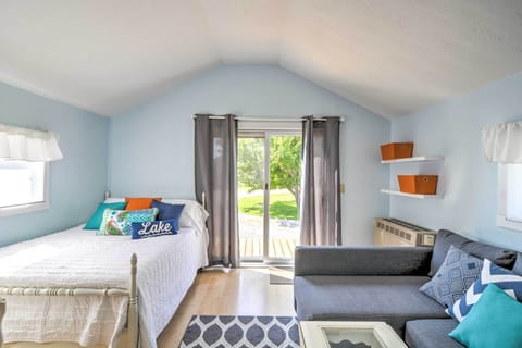 Alanson Vacation Rental | Studio | 1BA | 245 Sq Ft | 2 Steps for Enter