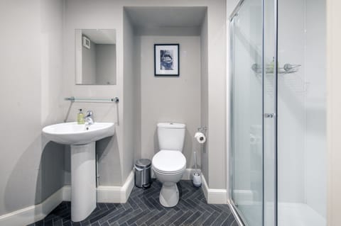 Standard Double Room, 1 King Bed, Non Smoking | Bathroom | Shower, free toiletries, hair dryer, towels