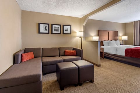 Suite, 1 King Bed with Sofa bed, Accessible, Non Smoking | In-room safe, iron/ironing board, free WiFi, bed sheets
