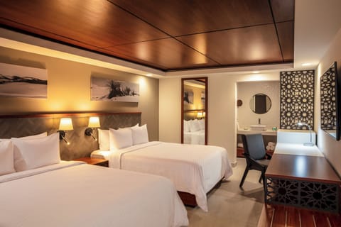 Deluxe Room, 2 Double Beds | Premium bedding, down comforters, in-room safe, desk