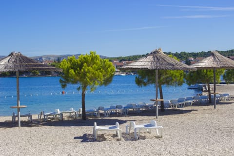On the beach, white sand, scuba diving, snorkeling