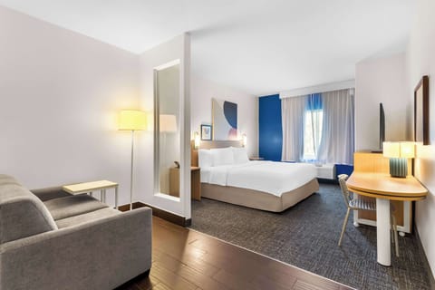 50-inch flat-screen TV with satellite channels, TV