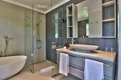 Luxury Villa, 2 Bedrooms | Bathroom | Designer toiletries, hair dryer, bathrobes, slippers