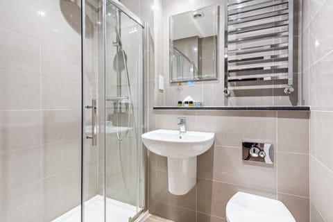 Free toiletries, hair dryer, towels, soap