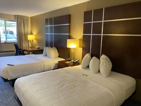 Premium bedding, pillowtop beds, blackout drapes, iron/ironing board