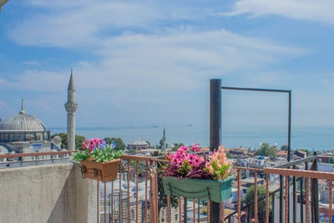 Deluxe Triple Room, Balcony, Sea View | Balcony view