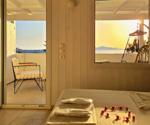 Superior Double or Twin Room, Sea View | Living area | LCD TV