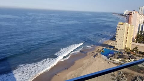 beach view from the condo.