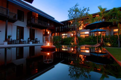 Outdoor pool, open 8:00 AM to 8:00 PM, pool umbrellas, sun loungers