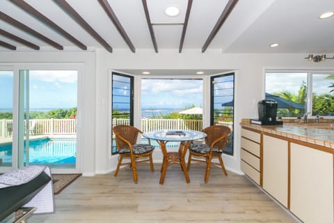dining area overlooking Pearl Harbor