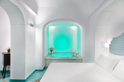 Junior Double or Twin Room, Sea View | Premium bedding, down comforters, minibar, in-room safe