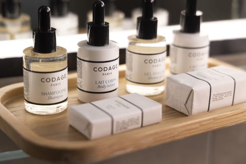 Free toiletries, hair dryer, slippers, towels