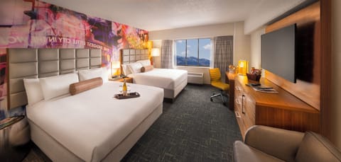 North Tower Luxury Room 2 Queen Non-Smoking | Laptop workspace, iron/ironing board, free WiFi, bed sheets